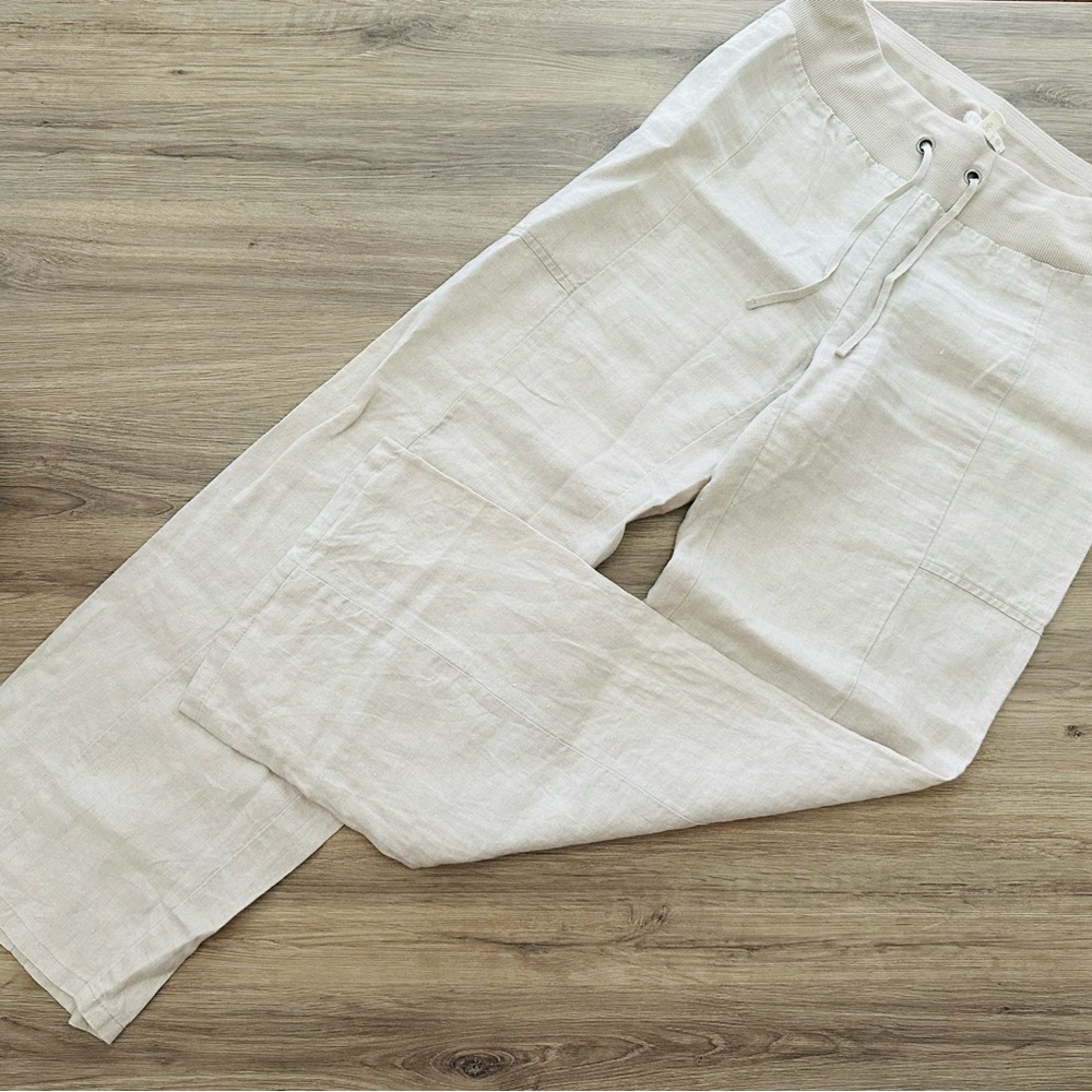 Eileen Fisher Cream Ankle Pants